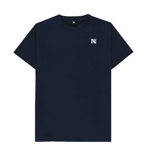Navy Blue Men's Notch Gate T-Shirt