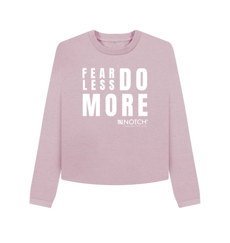 Mauve Fear Less Do More Boxy Jumper