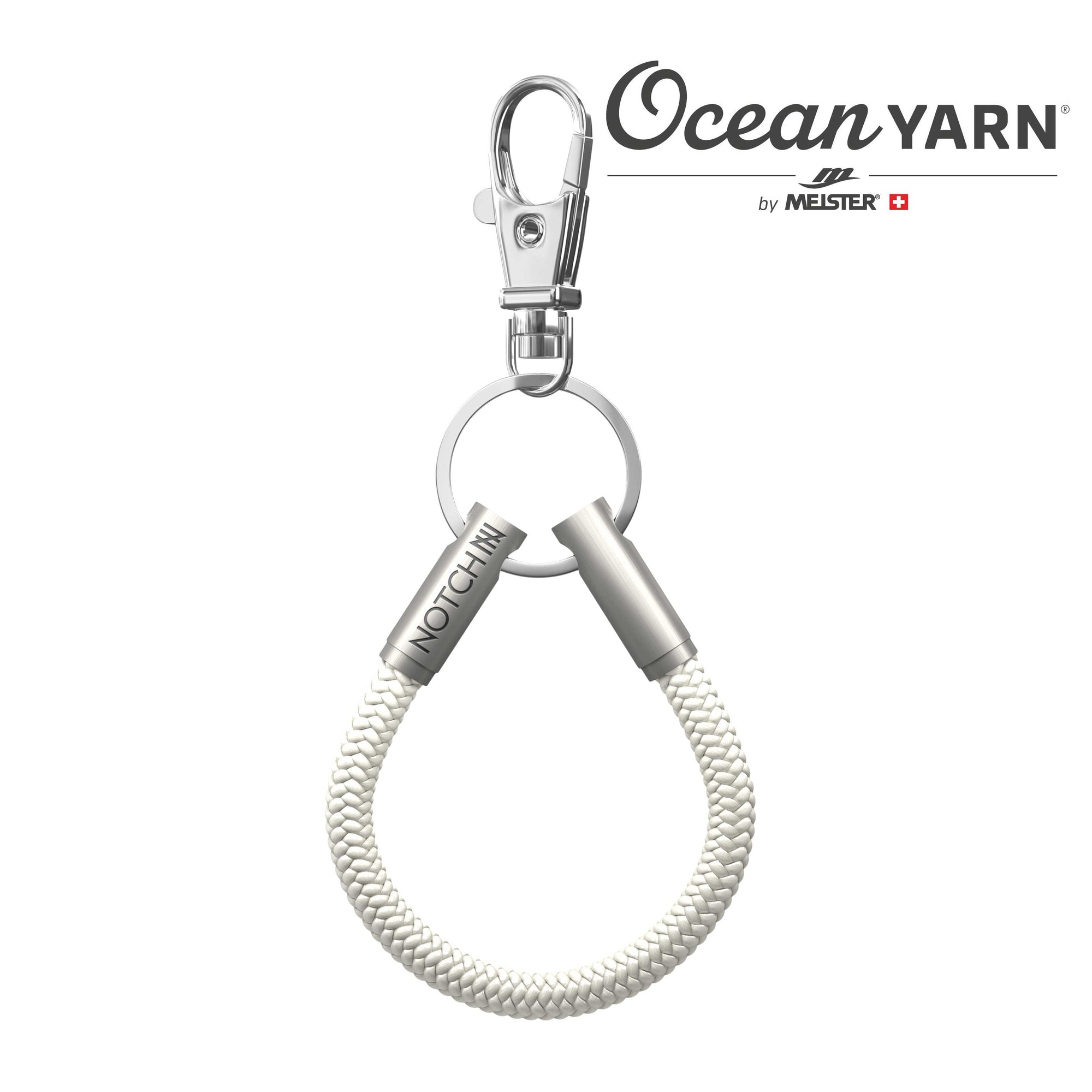 Sustainable OceanYarn NOTCH Loop - Natural with stainless steel ends