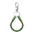 Green Cord NOTCH Loop with green aluminium ends