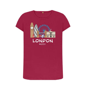Cherry London 26.2 White Text Women's T-Shirt