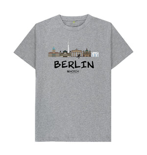 Athletic Grey Berlin 26.2 Black Text Men's T-Shirt