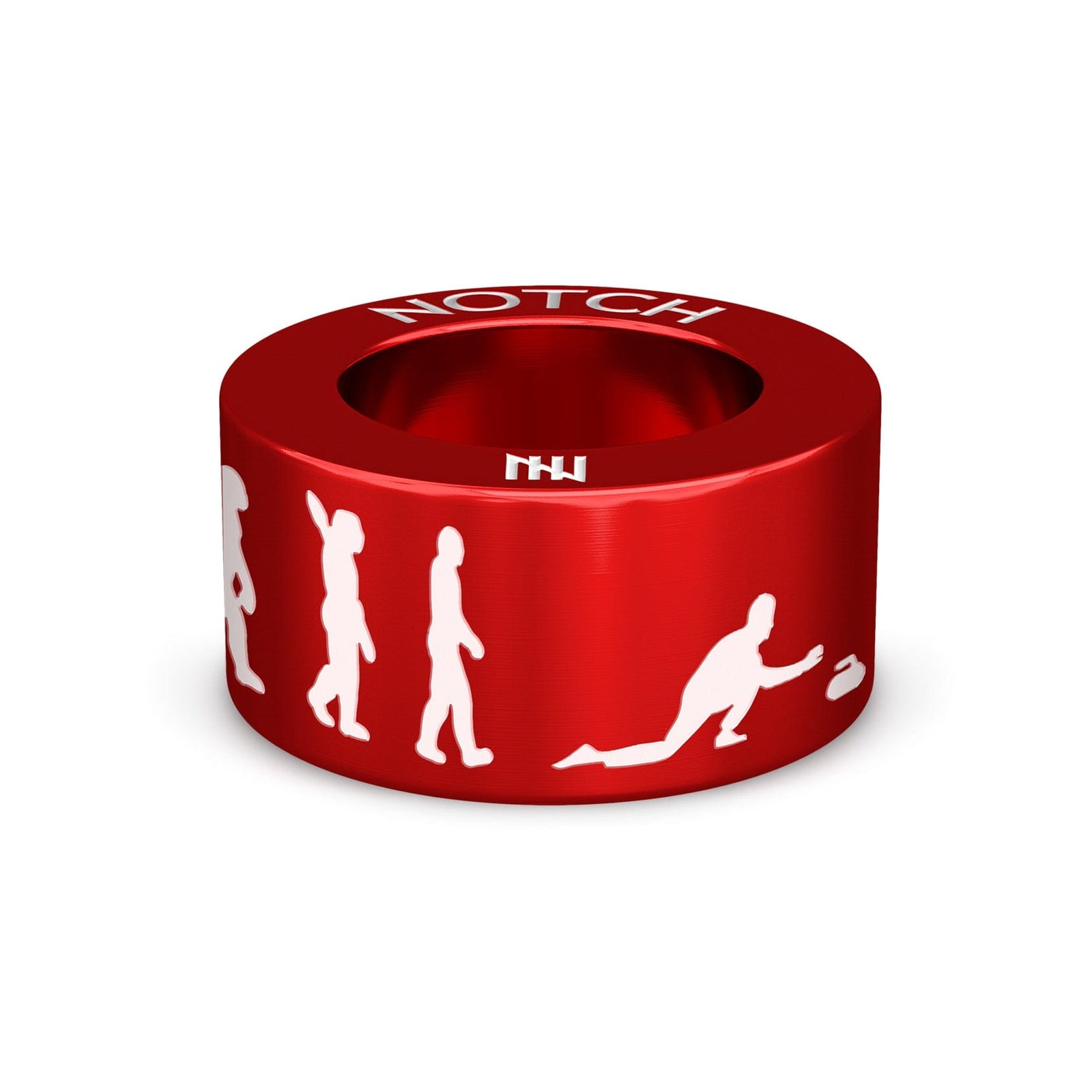 Born To Be...Curling Player Male NOTCH Charm