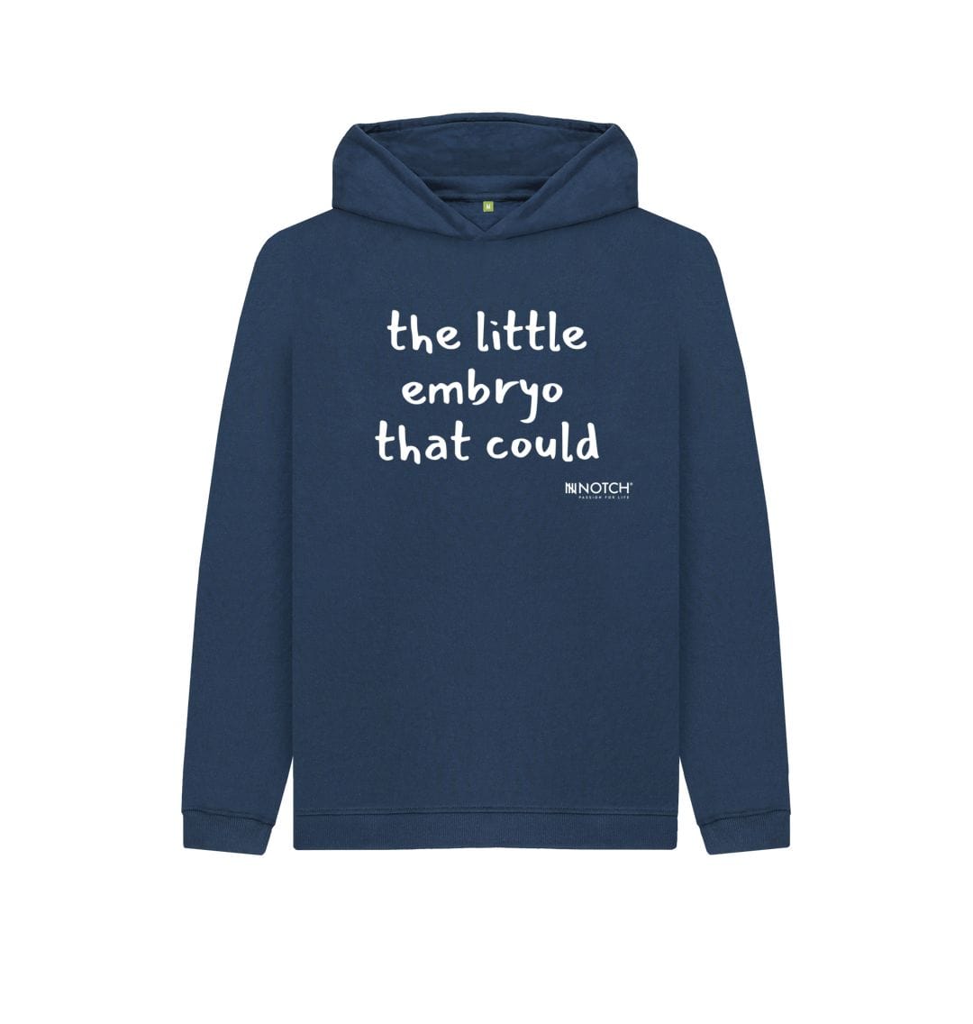 Navy Blue Kid's Little Embryo Hoodie