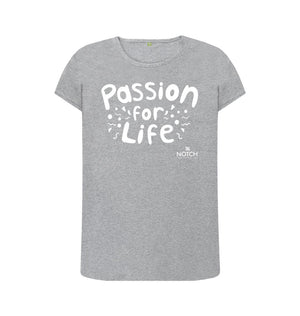Athletic Grey Women's Bubble Passion for Life T-Shirt