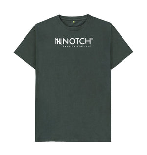 Dark Grey Men's Notch Logo T-Shirt