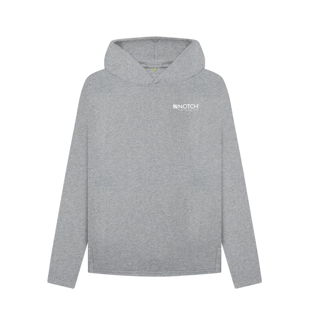 Athletic Grey Women's Small Logo Notch Hoodie
