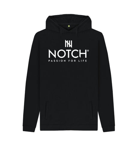 Black Men's Notch Logo Hoodie