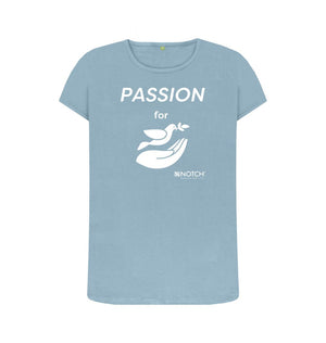 Stone Blue Women's Passion For Peace T-Shirt