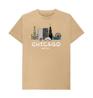 Sand Chicago 26.2 White Text Men's T-Shirt