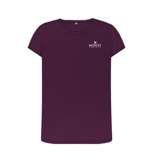 Purple Women's Small Notch Logo T-Shirt