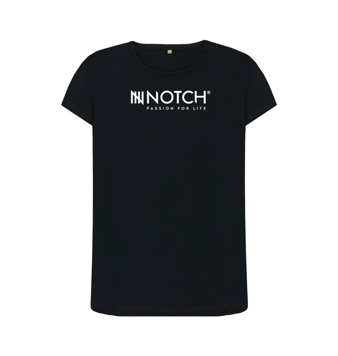 Black Women's Notch Logo T-Shirt
