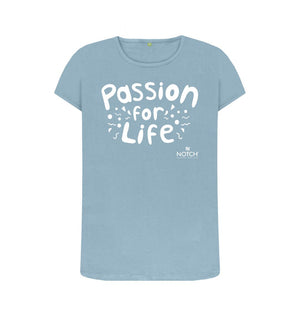Stone Blue Women's Bubble Passion for Life T-Shirt