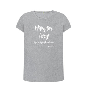 Athletic Grey Women's Wifey For Lifey T-Shirt