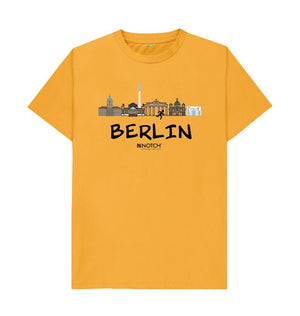 Mustard Berlin 26.2 Black Text Men's T-Shirt