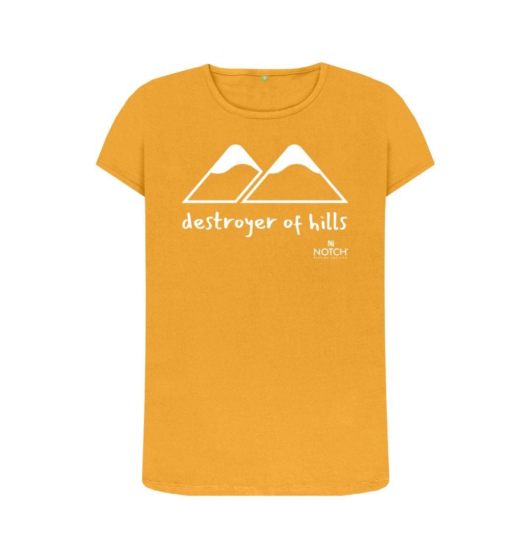 Mustard women's Destroyer of Hills T-Shirt
