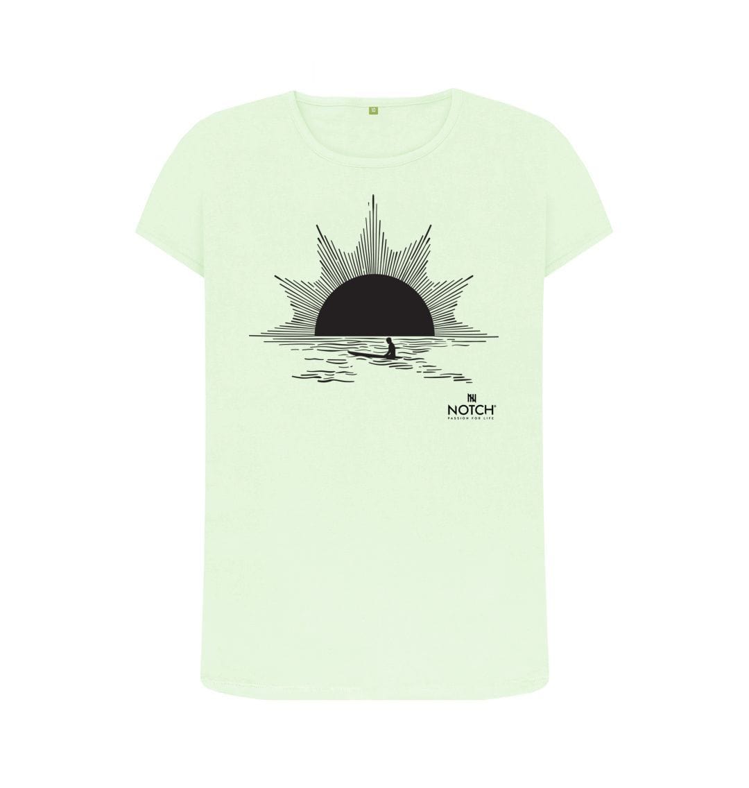 Pastel Green Women's Sunset T-Shirt