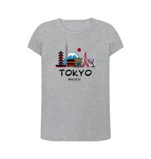 Athletic Grey Tokyo 26.2 Black  Women's T-Shirt