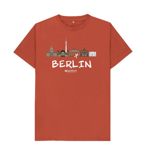 Rust Berlin 26.2 White Text Men's T-Shirt