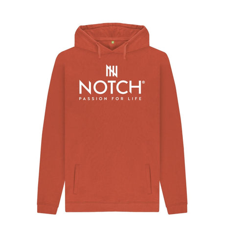 Rust Men's Notch Logo Hoodie