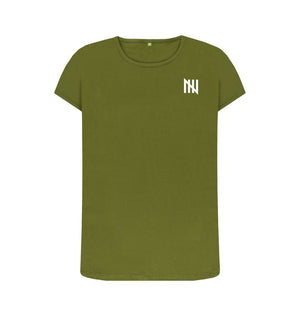 Moss Green Women's Notch Gate T-Shirt