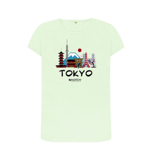 Pastel Green Tokyo 26.2 Black  Women's T-Shirt