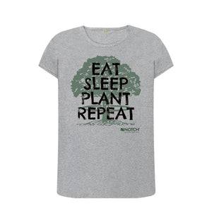 Athletic Grey Women's Eat Sleep Plant Repeat T-Shirt