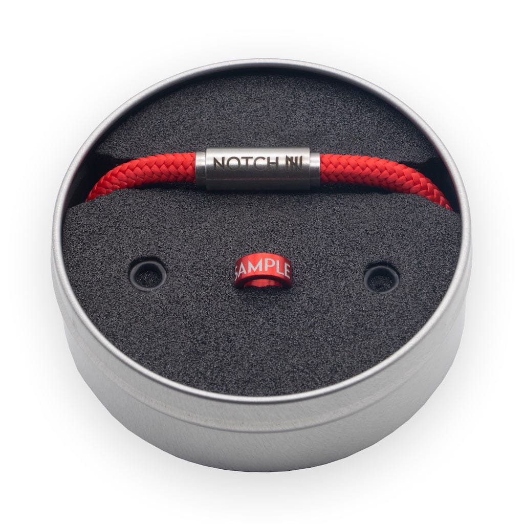 Solid Red Cord NOTCH Bracelet