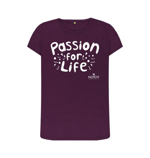 Purple Women's Bubble Passion for Life T-Shirt