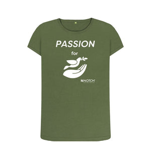 Khaki Women's Passion For Peace T-Shirt