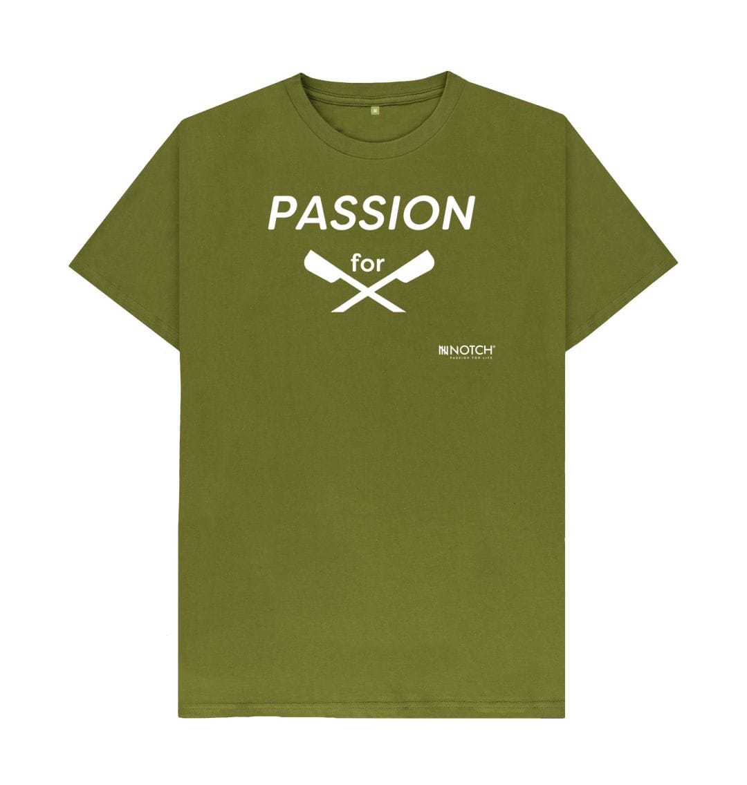 Moss Green Men's Passion For Rowing T-Shirt