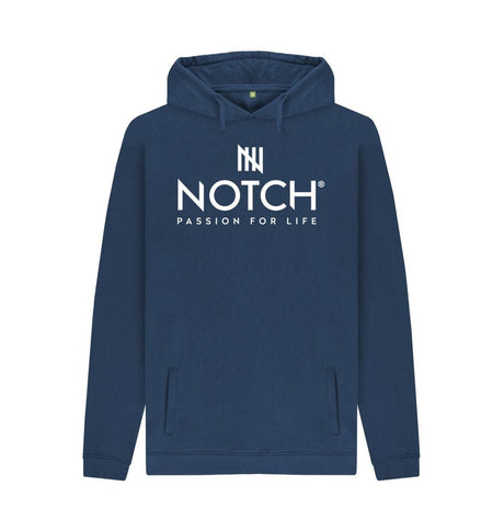 Navy Men's Notch Logo Hoodie