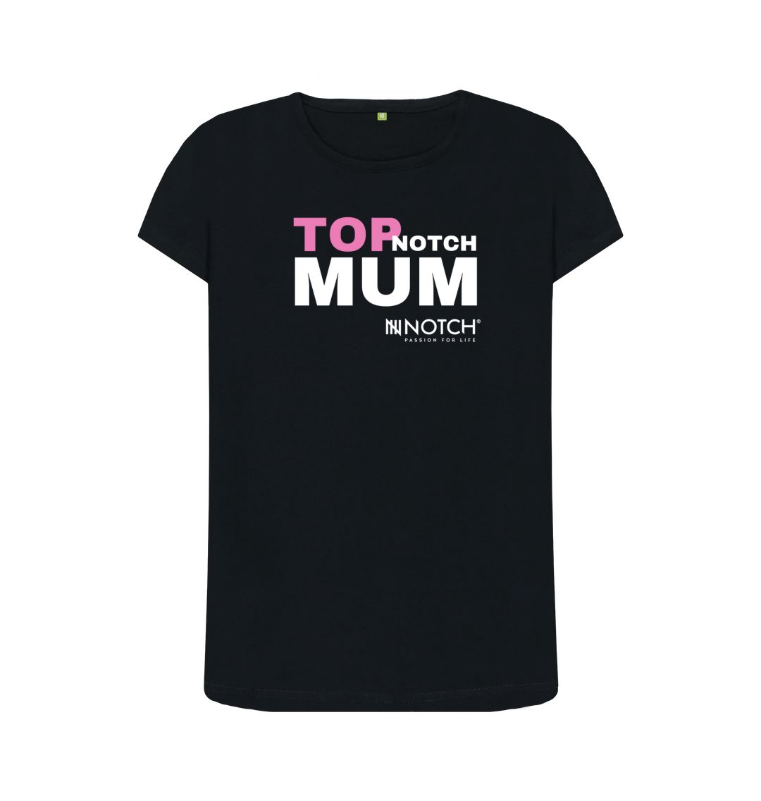Black Top Notch Mum T-Shirt