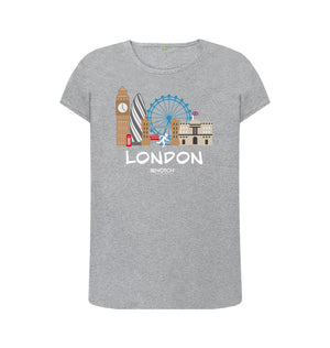 Athletic Grey London 26.2 White Text Women's T-Shirt