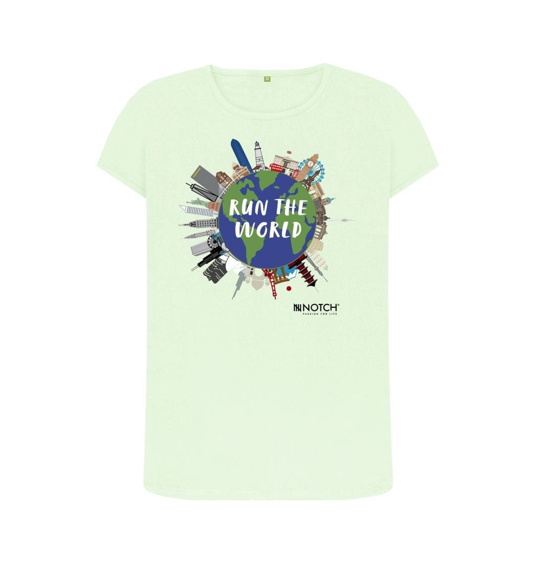 Pastel Green Women's Run The World T-Shirt