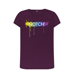 Purple Women's Inked Notch T-Shirt