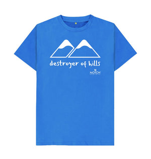 Bright Blue Men's Destroyer of Hills T-Shirt