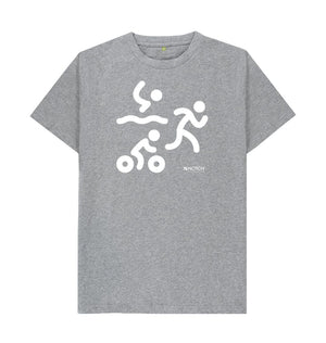 Athletic Grey Men's Triathlon T-Shirt
