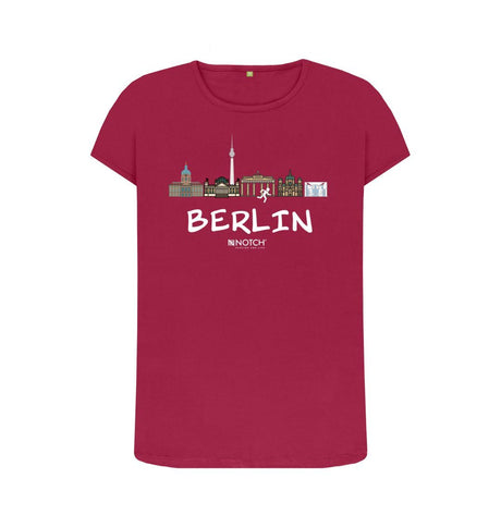 Cherry Berlin 26.2 White Text Women's T-Shirt