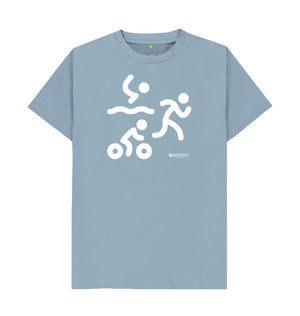 Stone Blue Men's Triathlon T-Shirt