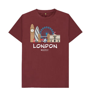 Red Wine London 26.2 White Text Men's T-Shirt