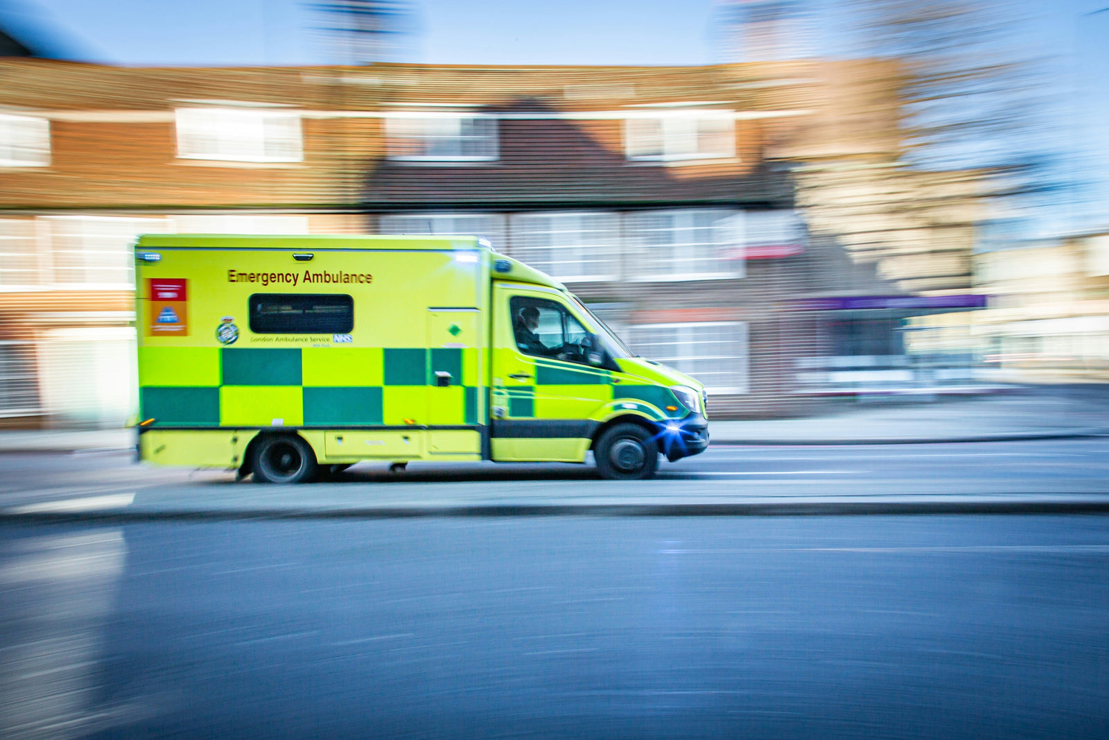 Emergency Ambulance Blue lights 