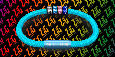 Zig Zag Running NOTCH Charms