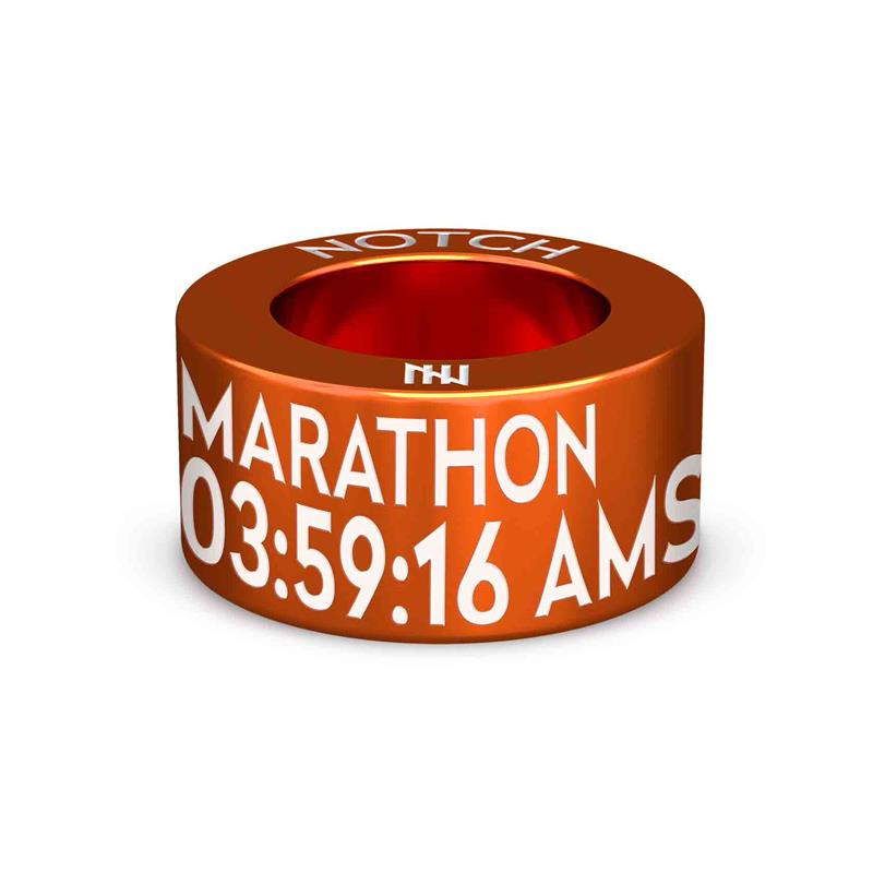 My Marathon Time NOTCH Charm