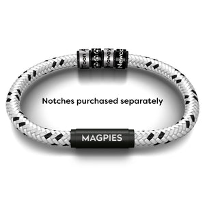 Magpies NOTCH Bracelet (Sleek Silver)