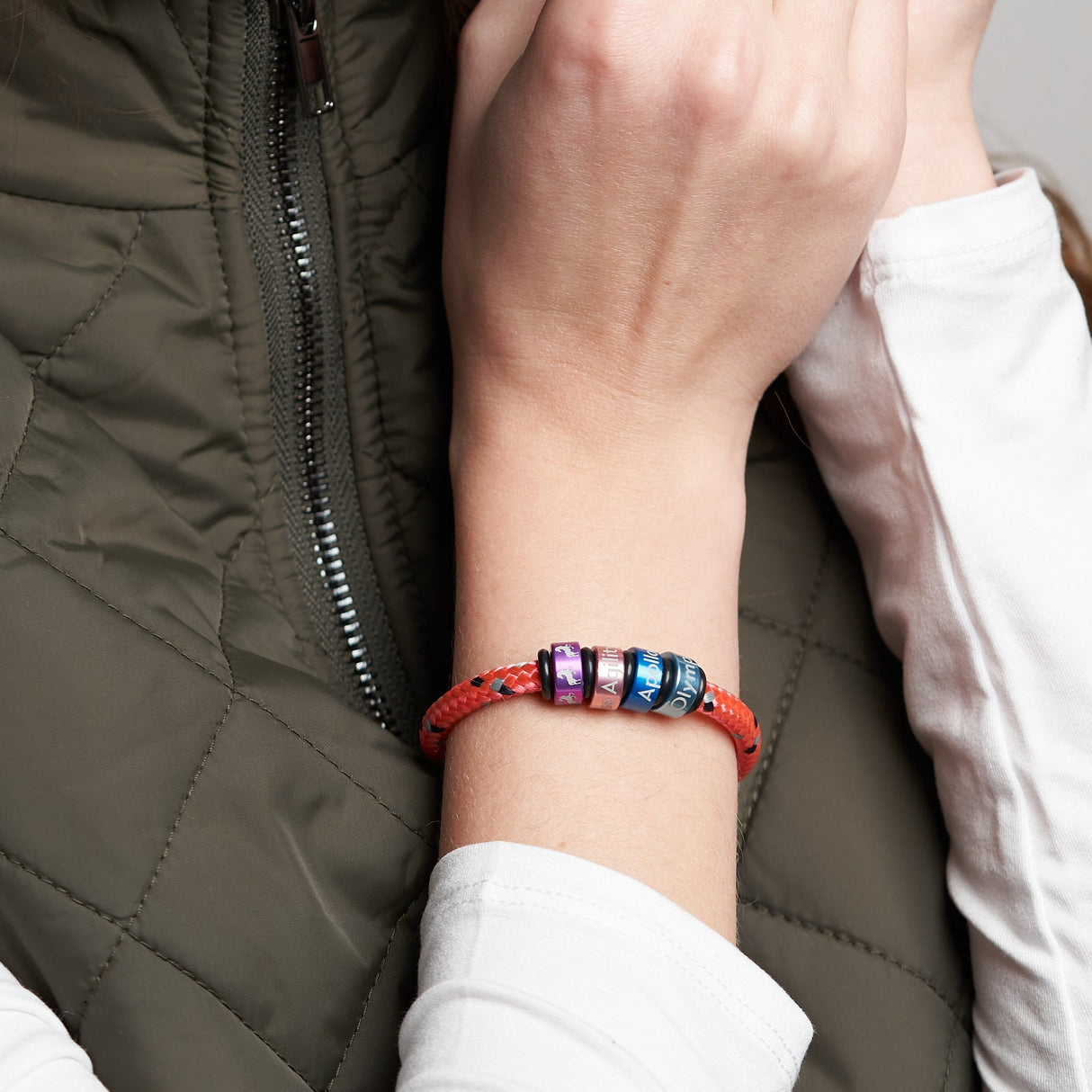 Sustainable OceanYarn NOTCH Bracelet - Natural with Stainless Steel Clasp
