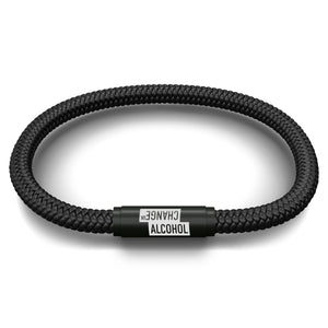 Alcohol Change UK NOTCH Bracelet (Black)