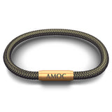 SPORTS CORD AMOC NOTCH BRACELET (ANTIQUE GOLD)