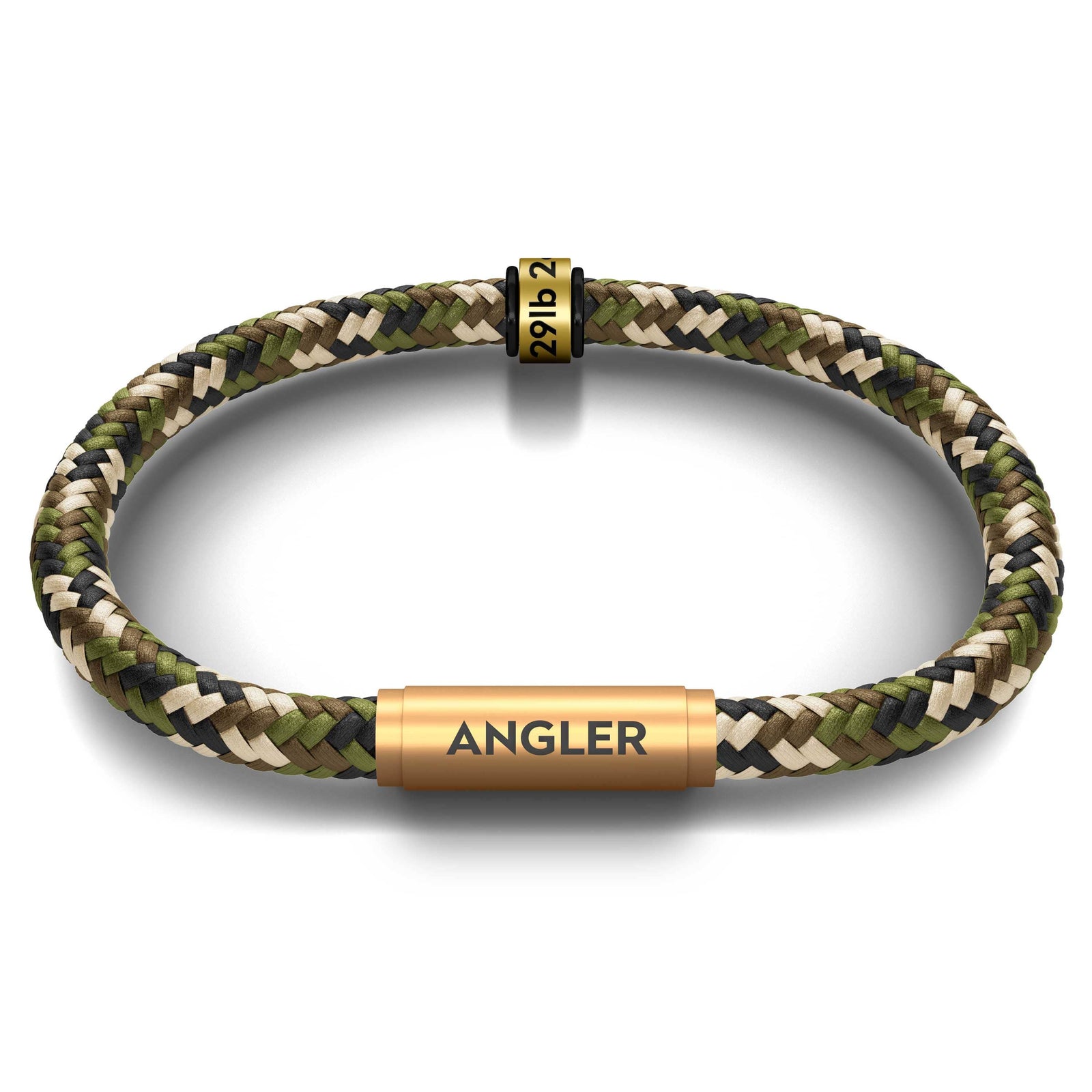 Personal Best Catch Notch & Angler Bracelet (Viper Camo with Brass Clasp)