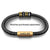 ANGLERS NOTCH Bracelet (Black Leather with Brass Clasp)